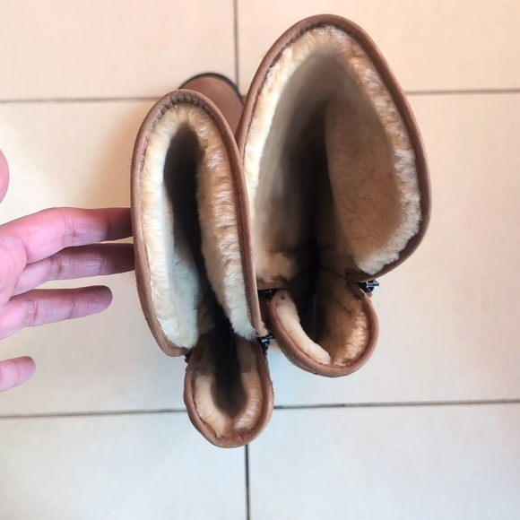 New condition Pajar boots with Genuine Shearling lining, size 8.5-9, tan - Picture 4 of 9